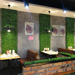 Green plant wall simulated plant wall decoration background flower wall eucalyptus plant plastic fake lawn turf balcony