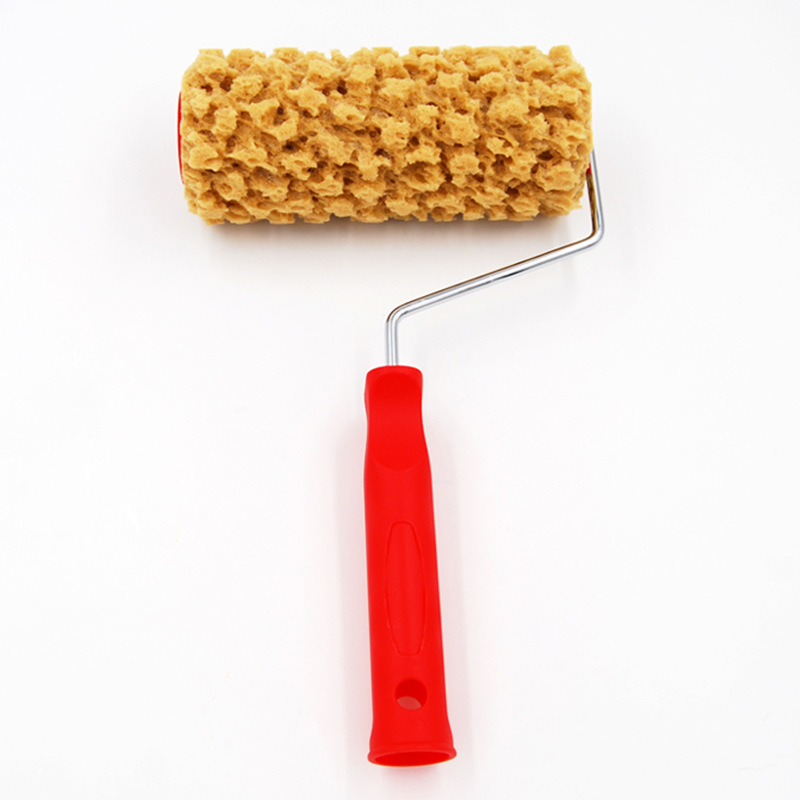 Tres-color nacarado pintura arte imitación algas patrón de rodillo líquido papel pintado pintura textura herramienta de pintura cepillo