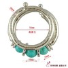 Accessory, turquoise ethnic bracelet natural stone, European style, wholesale, boho style, ethnic style