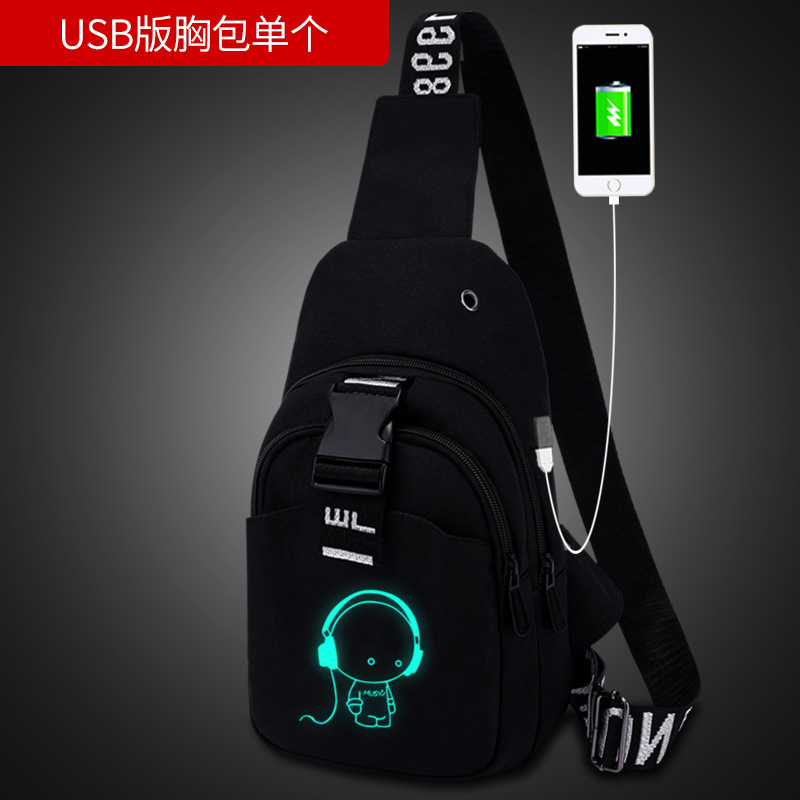 Bolso antirrobo para hombres bolso de pecho para hombres bolso de mensajero casual bolso de hombro multifuncional bolso de mensajero de lona que carga ventas directas de fábrica