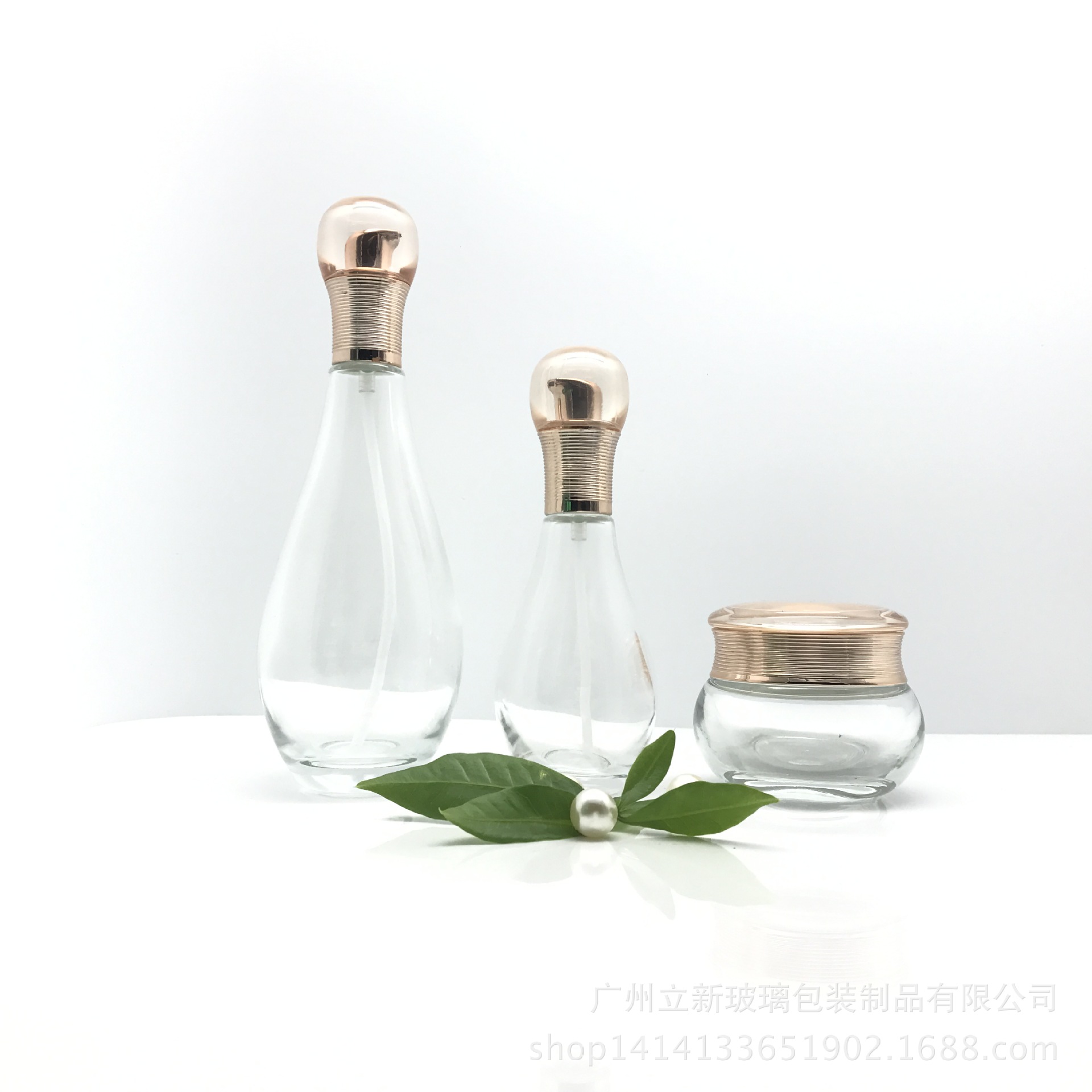 保龄球磨砂透明分装瓶眼霜瓶50克膏霜120毫升化妆品水瓶现货供应