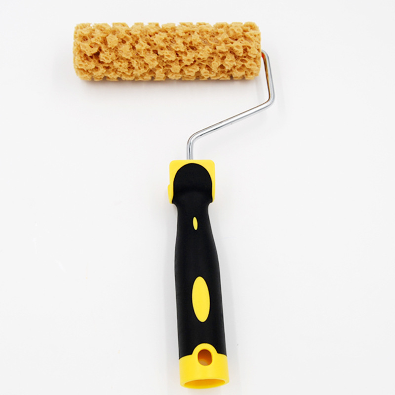 Tres-color nacarado pintura arte imitación algas patrón de rodillo líquido papel pintado pintura textura herramienta de pintura cepillo