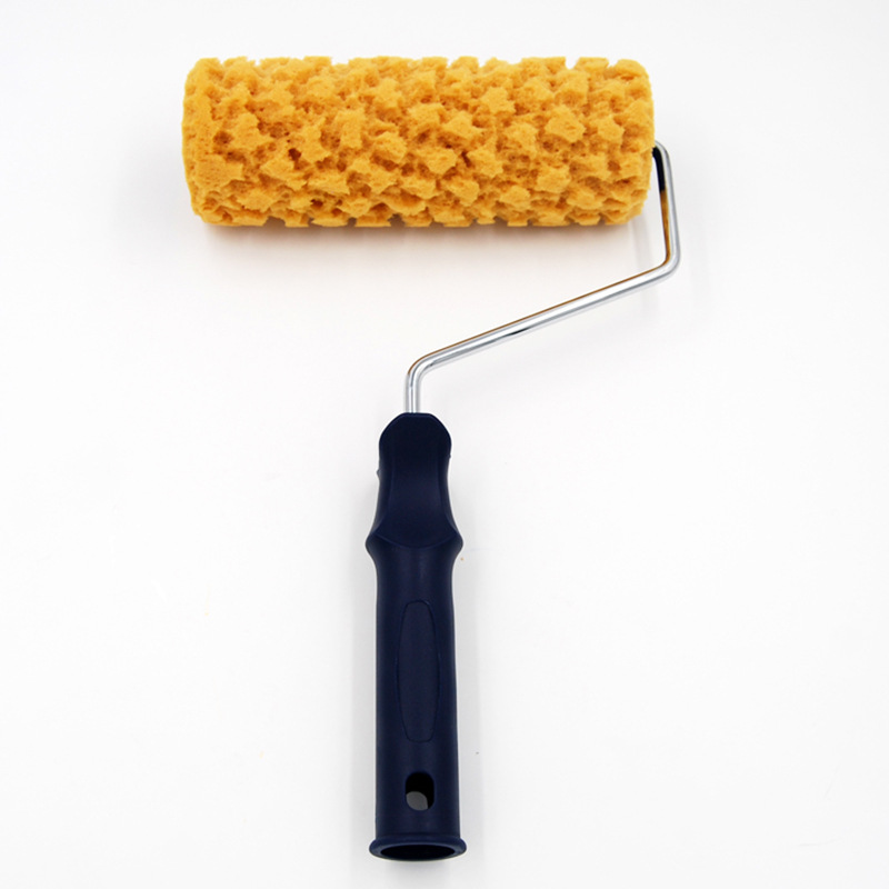 Tres-color nacarado pintura arte imitación algas patrón de rodillo líquido papel pintado pintura textura herramienta de pintura cepillo