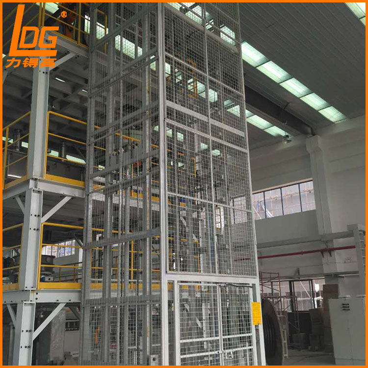 【力锝高】苏州厂家 导轨式升降机 链条式提升机 导轨式升降货梯