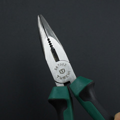 Curved-nose pliers 6-inch toothed curved head pliers Curved nose pliers 45-degree crooked head bead pliers 