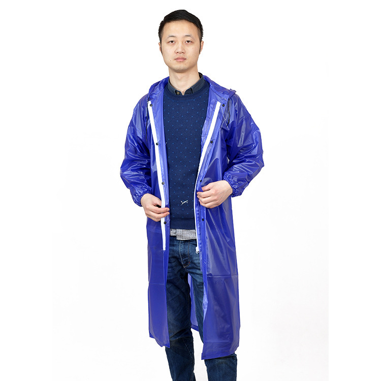 D-2616]Pvc Cowhide Zipper One-Piece Long Windbreaker Style Raincoat, Rain Gear Manufacturer in Anhui, Wholesale