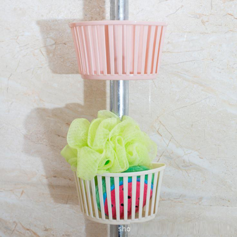 K304 nuevo tamaño pequeño drenaje cesta de almacenamiento puede ser abrochado cocina fregadero plástico esponja rack baño tubo aerosol almacenamiento