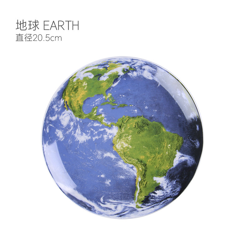 Creativa decoración de la pared sala de estar nórdico moderno cerámica espacio planeta astronauta planeta colgante placa decoración de la pared placa