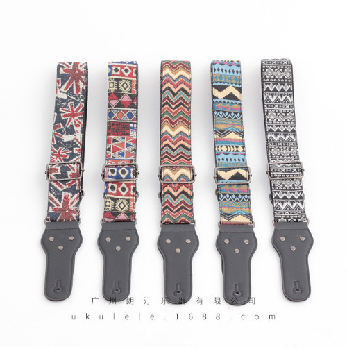 Bohemian guitar strap folk acoustic guitar electric guitar diagonal tail pin shoulder strap guitar strap