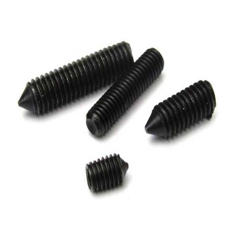 厂家直营 机械厂用内六角平端紧定螺钉 开槽锥端紧定螺钉