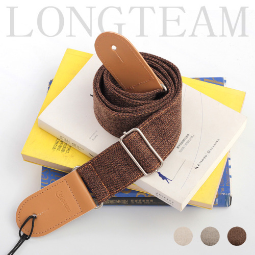 Featured cotton and linen guitar tail strap, folk acoustic guitar, electric guitar cross-body shoulder strap, musical instrument accessories