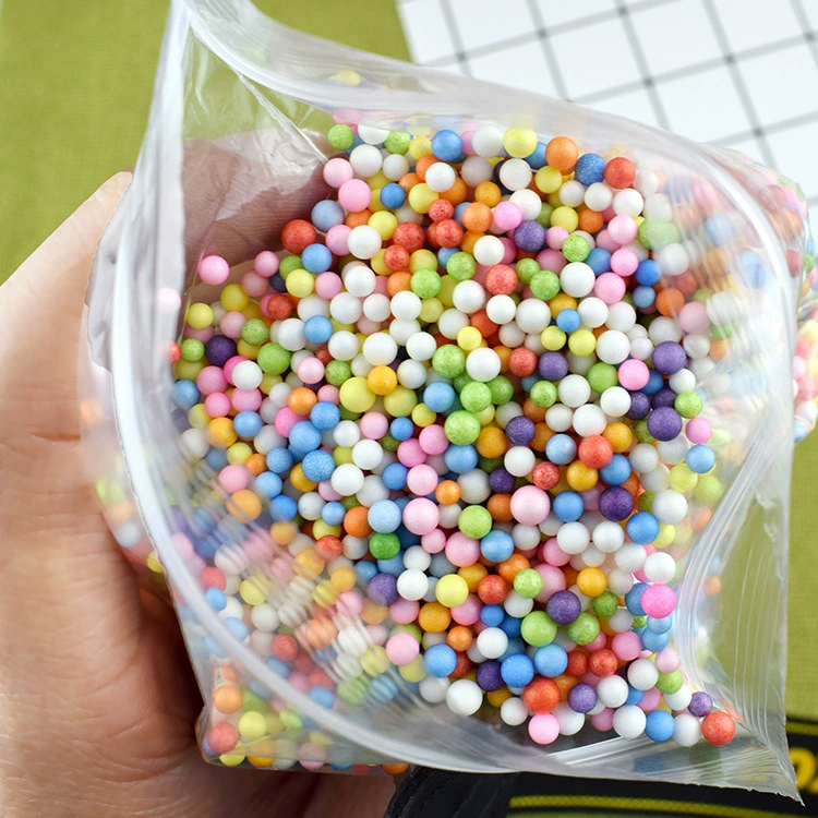 Styrofoam ball, slime from pearl, 4mm, handmade