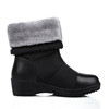 Demi-season fleece keep warm boots with down, mid-length, plus size