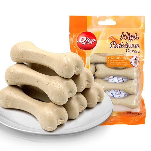 Oregoo Pet Milk Flavor Cheese Chewing Bone 90g for Small Dogs, Dental Chew Bone for Pet Training Snacks