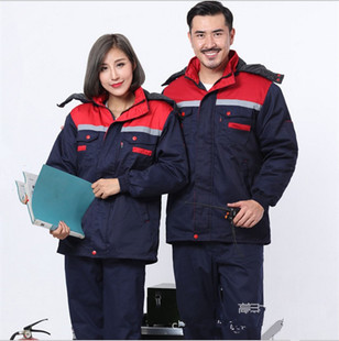 Factory Direct Sales Winter Thickeneded Work Clothes, Cotton-Padded Jackets, Workshop Factory Clothes, Cotton-Padded Clothes, Labor Protection Work Clothes, Cotton-Padded Clothes, Warm Wholesale