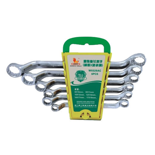 威力狮6件套装镜面梅花扳手6-19MM两用扳手组套 双头扳手W0329AC