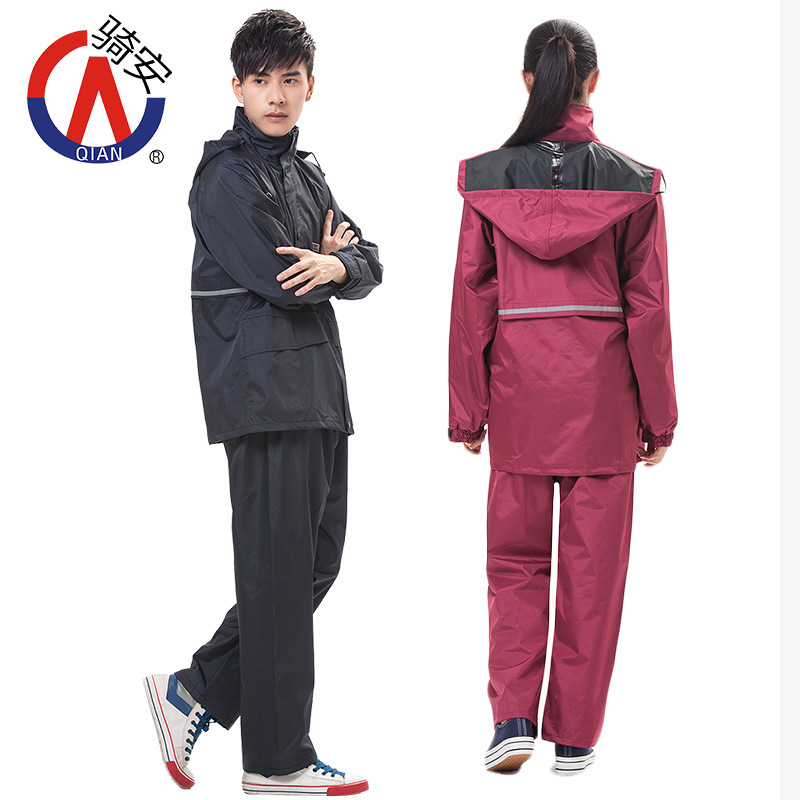 Montar moda adulto impermeable split traje motocicleta impermeable pantalones de lluvia poncho coche eléctrico