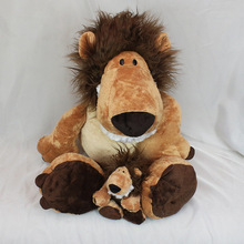 毛绒玩具 超柔料子狮子公仔玩偶 丛林系列 鹿猴子批发一件代发