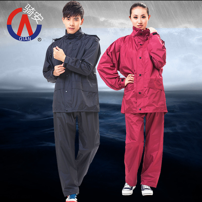 Montar moda adulto impermeable split traje motocicleta impermeable pantalones de lluvia poncho coche eléctrico