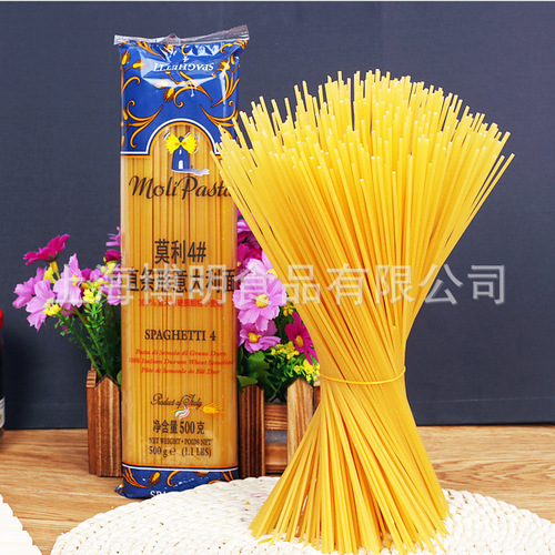 Imported Molli 4# Italian Noodles 500g*24 Bags Full Carton Commercial Restaurant Pasta Penne