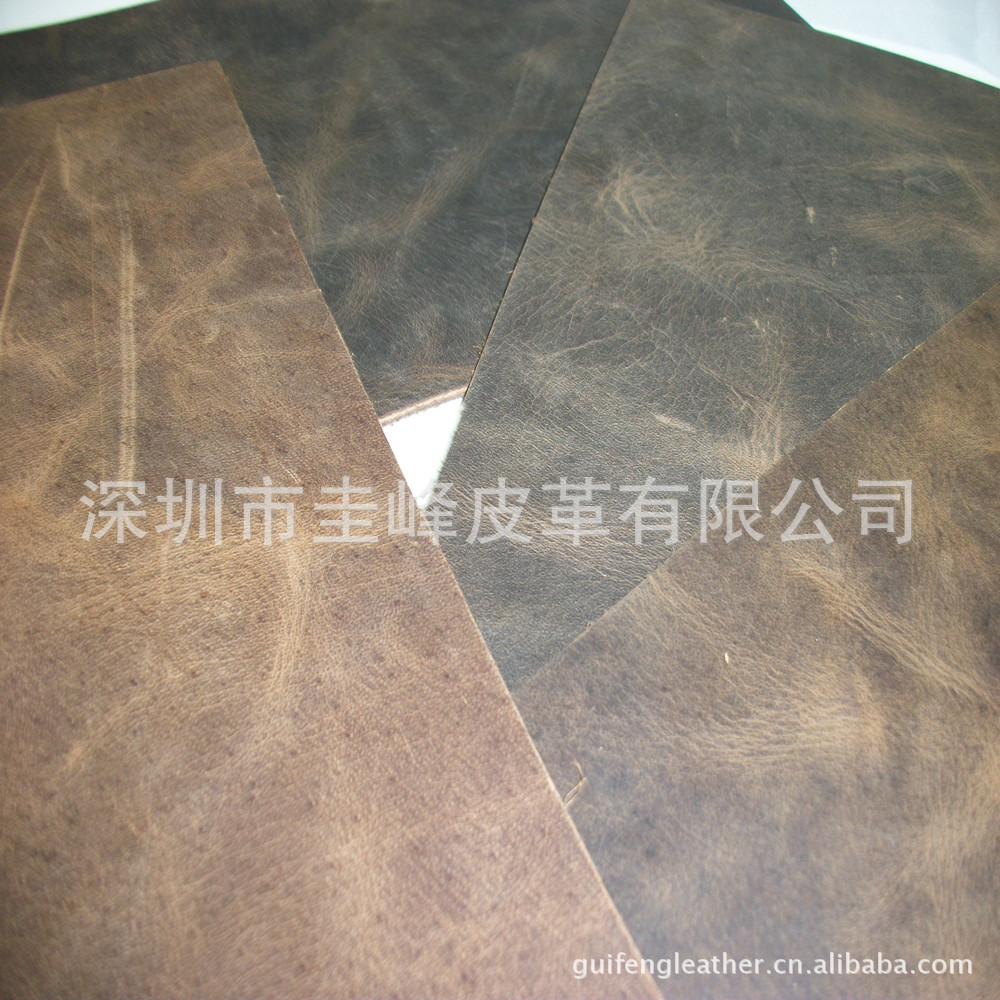 头层牛皮水牛疯马皮箱包皮钱包皮料真皮批发