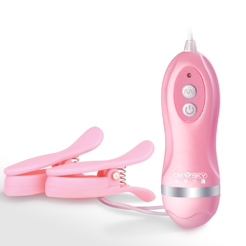 -Omysky. Diversión privada clip de mama vibrador clip de mama pareja juguetes sexuales para adultos
