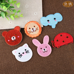 Cute cartoon animal children's clothing embroidery floral patch design patch decoration repair patch one-hand e-commerce supply source
