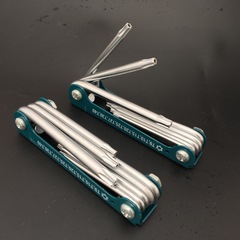 Original Manufacturer 8-Piece Aluminum Bar Hex Socket Folding Wrench Bicycle Repair Outdoor Equipment Tool Rosewood Set