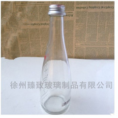 Supply white material 330ml 500ml Evian mineral water glass bottles, beverage bottles, wine bottles, aluminum caps, water bottles, fruit wine bottles