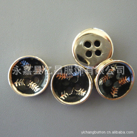 uv树脂电镀衬衫钮扣 高档树脂T恤POLO衫纽扣精品衬衣辅料配件