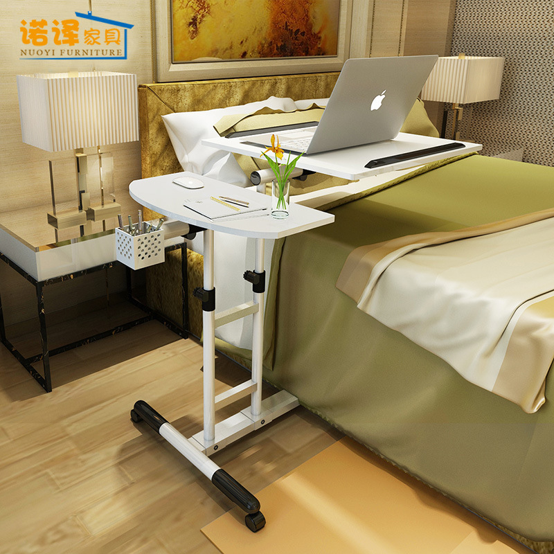 Fashionable Home Simple Laptop Table for Bed, Lazy Bedside Table, Mobile Lifting Writing Desk