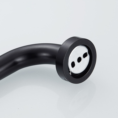 Black bathroom safety handrails bathroom toilet elderly non-slip barrier-free handrails disabled space aluminum handle