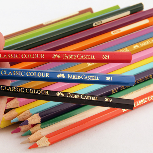 Derwent Classic Single Colored Pencils, Oil-Based Art Markers, Red & Blue Pencils, 399 Series, 12-Piece Set