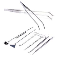 Aquarium Tool Straight Scissors Curved Scissors Wave Plant Scissors Aquarium Clips Plant Tweezers Sand Scoop Algae Scraper