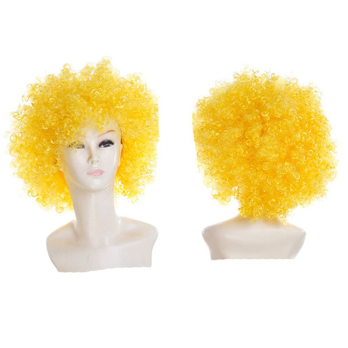 Halloween European and American afro wig cosplay fan wig clown headgear children rainbow party wig