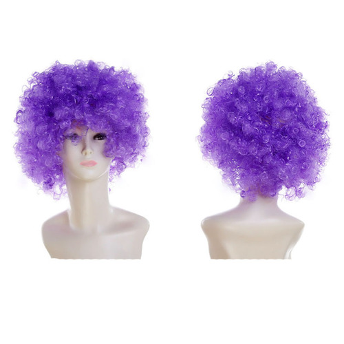 Halloween European and American afro wig cosplay fan wig clown headgear children rainbow party wig