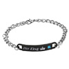 Fashionable bracelet for beloved with letters, European style, simple and elegant design, English letters