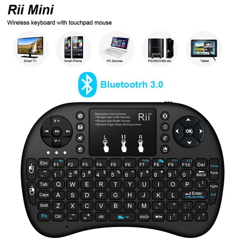 Rii I8+ Mini Bluetooth Mobile Phone Computer Keypad LED Backlight