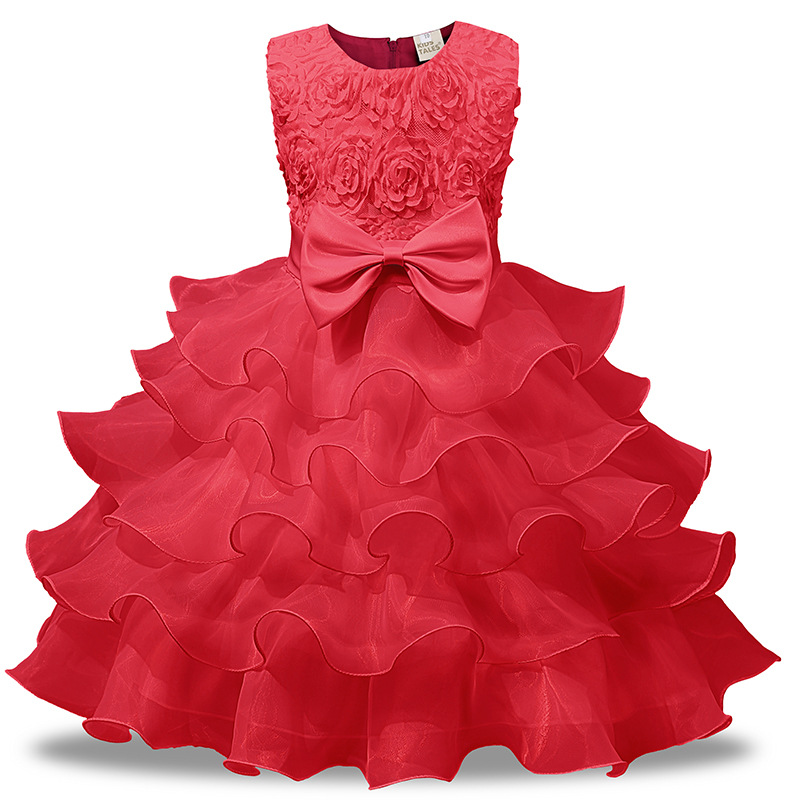 AliExpress ebay children's clothing wholesale European and American girls skirt bow tutu skirt Princess flower girl dress generation hair