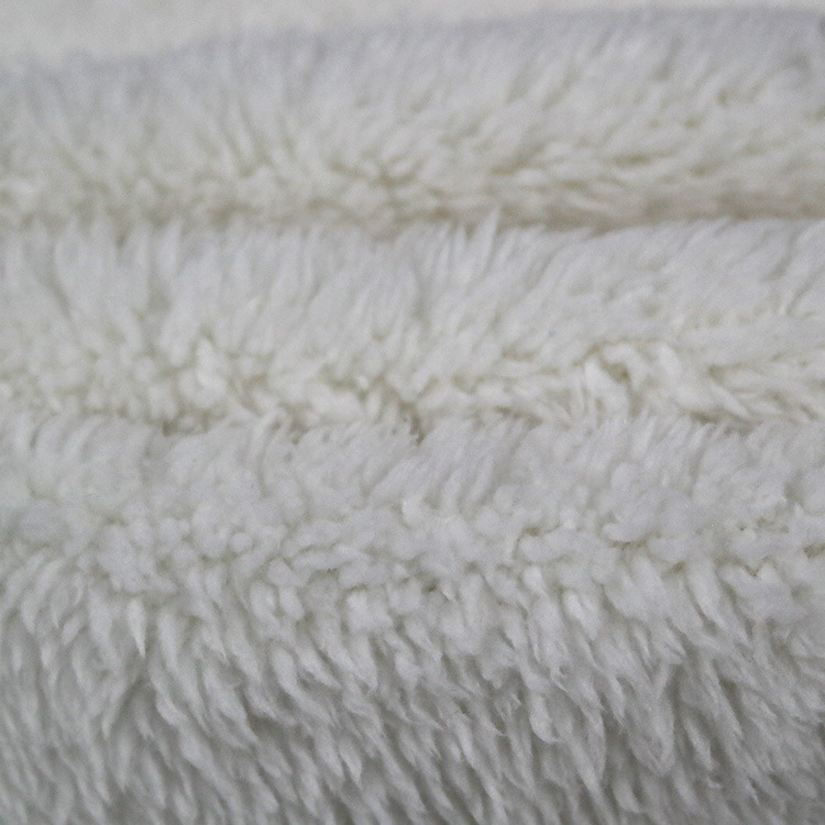 直销染色涤纶舒棉绒面料 秋冬保暖家居服玩具绒布棉花绒面料
