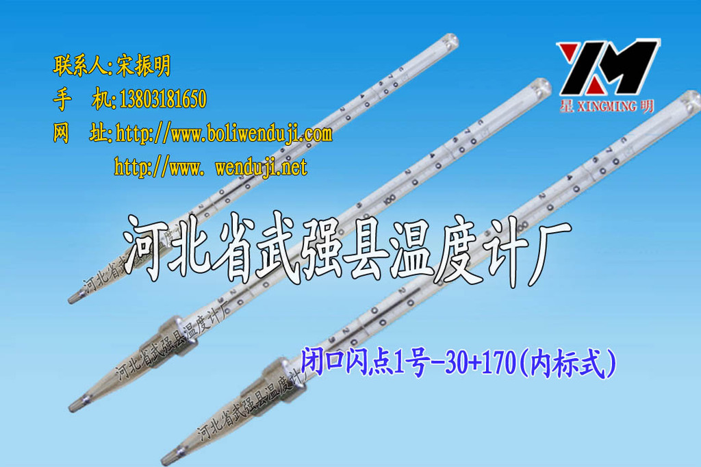 供应  闭口闪点温度计1号-30+170