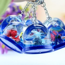 创意卡通油漏钥匙扣 海洋馆礼物赠品定LOGO 鱼海豚挂件礼物批发