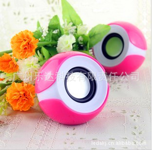 Wholesale small speaker USB Stereo big eye girl gift small pair box laptop speaker stereo