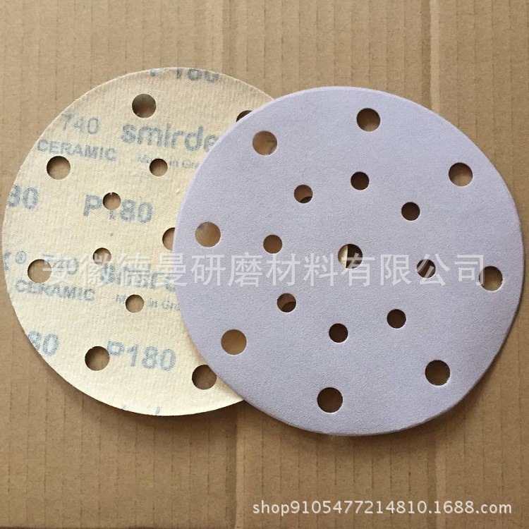 供应Smirdex 740陶瓷磨料砂纸 车身钣金腻子粉打磨圆盘砂纸