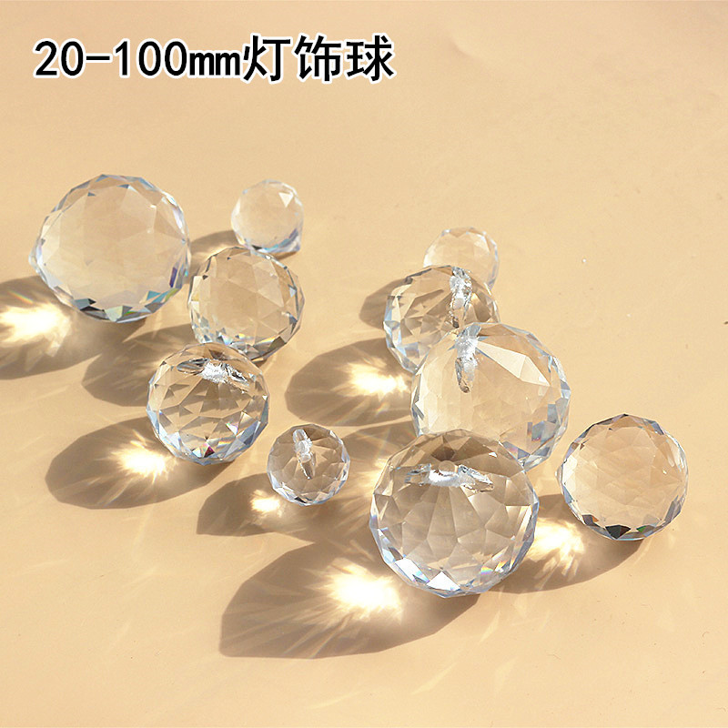 K9 Crystal Lighting Ball Bead Curtain Crystal Ball Lighting Accessories 20.30.40.50.60.70.80.100mm Pendant