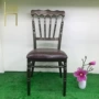 婚庆铁制咖啡金硬包拿破仑椅