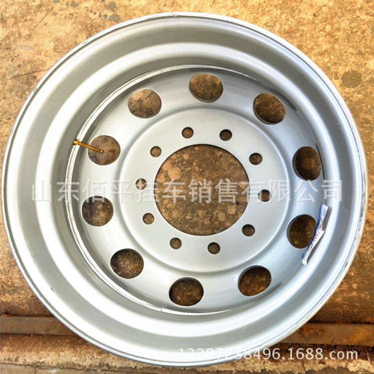 Wholesale supply trailer semi-trailer accessories 9.0 vacuum steel rims steel rims 22.5 wheels