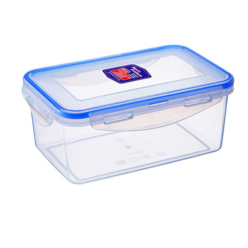 900ml乐扣保鲜盒食品级冰箱专用大容量冷冻收纳透明PP塑料微波盒