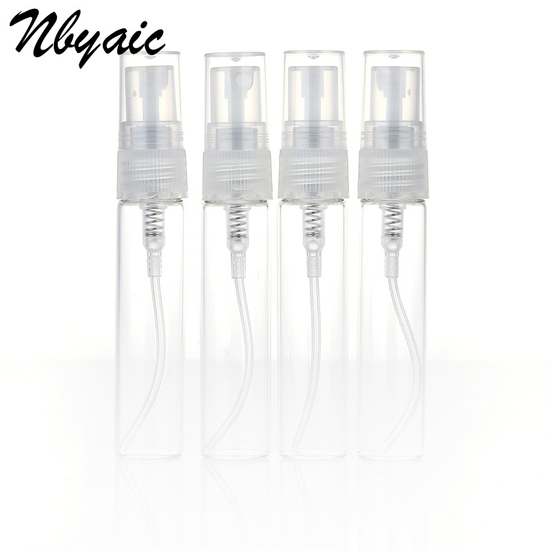 Botella de perfume de tubo de ensayo de vidrio B303-5ml/pequeña sub-botella de perfume/perfume pequeña botella de muestra/botella de spray de tubo de ensayo