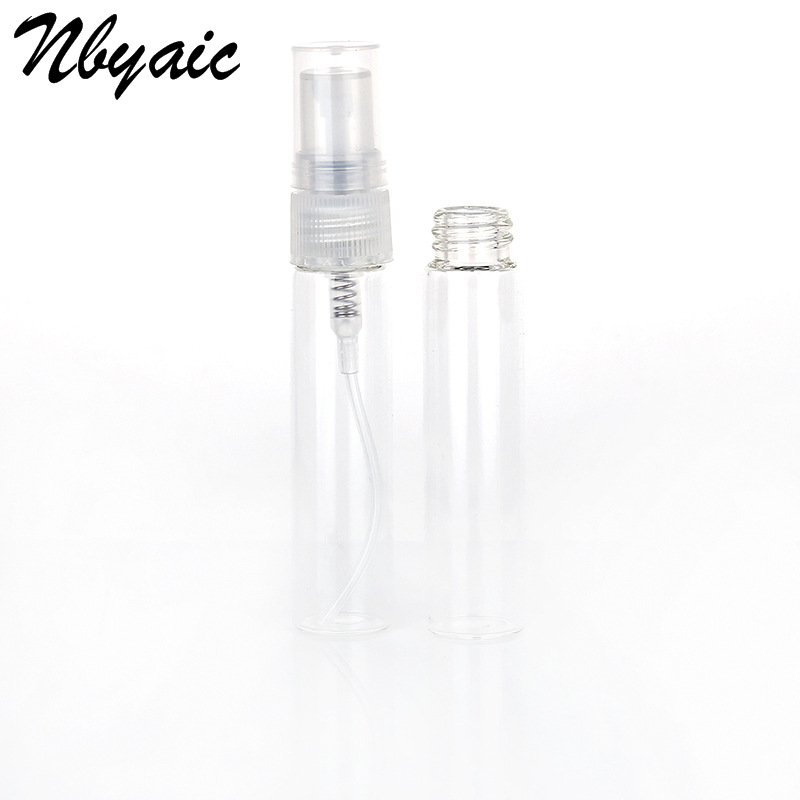 Botella de perfume de tubo de ensayo de vidrio B303-5ml/pequeña sub-botella de perfume/perfume pequeña botella de muestra/botella de spray de tubo de ensayo